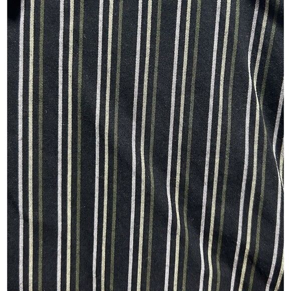 Rocawear Men's Cotton Long Sleeve Button Down‎ Black Striped Size 2XL - Picture 2 of 4